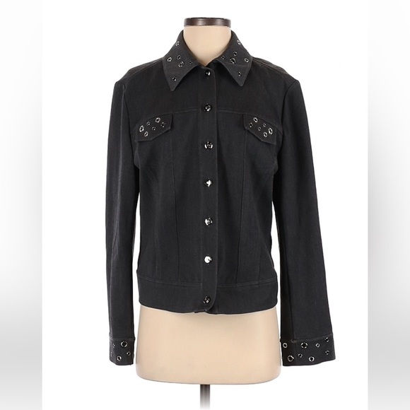 𝅺ST JHON sport gray studded jacket